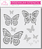Flutterbys Stencil (ST-210) (OUTLET)