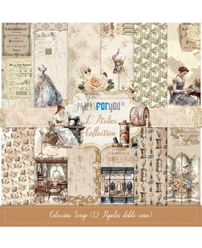 Papers For You L'Atelier Scrap Paper Pack (12pcs) (PFY-12965)