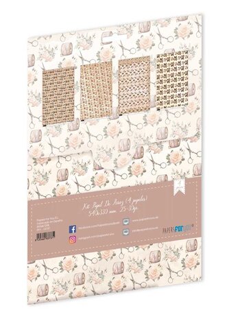 Papers For You L'Atelier Rice Paper Kit VI (4 pcs) (PFY-13737) (DISCONTINUED)