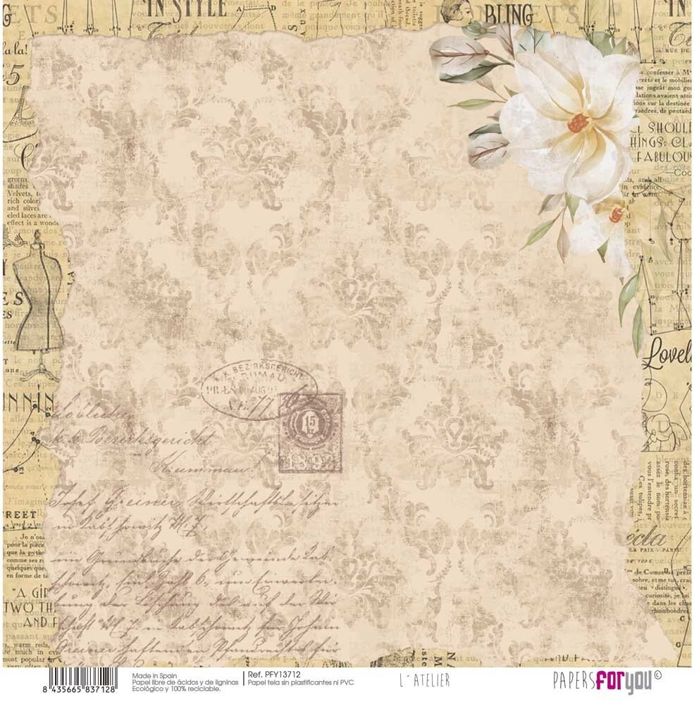 Papers For You L'Atelier Canvas Scrap Pack (8pcs) (PFY-13711) (DISCONTINUED)