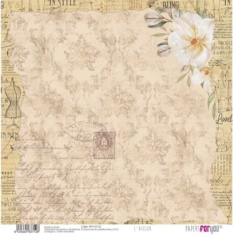 Papers For You L'Atelier Canvas Scrap Pack (8pcs) (PFY-13711) (DISCONTINUED)