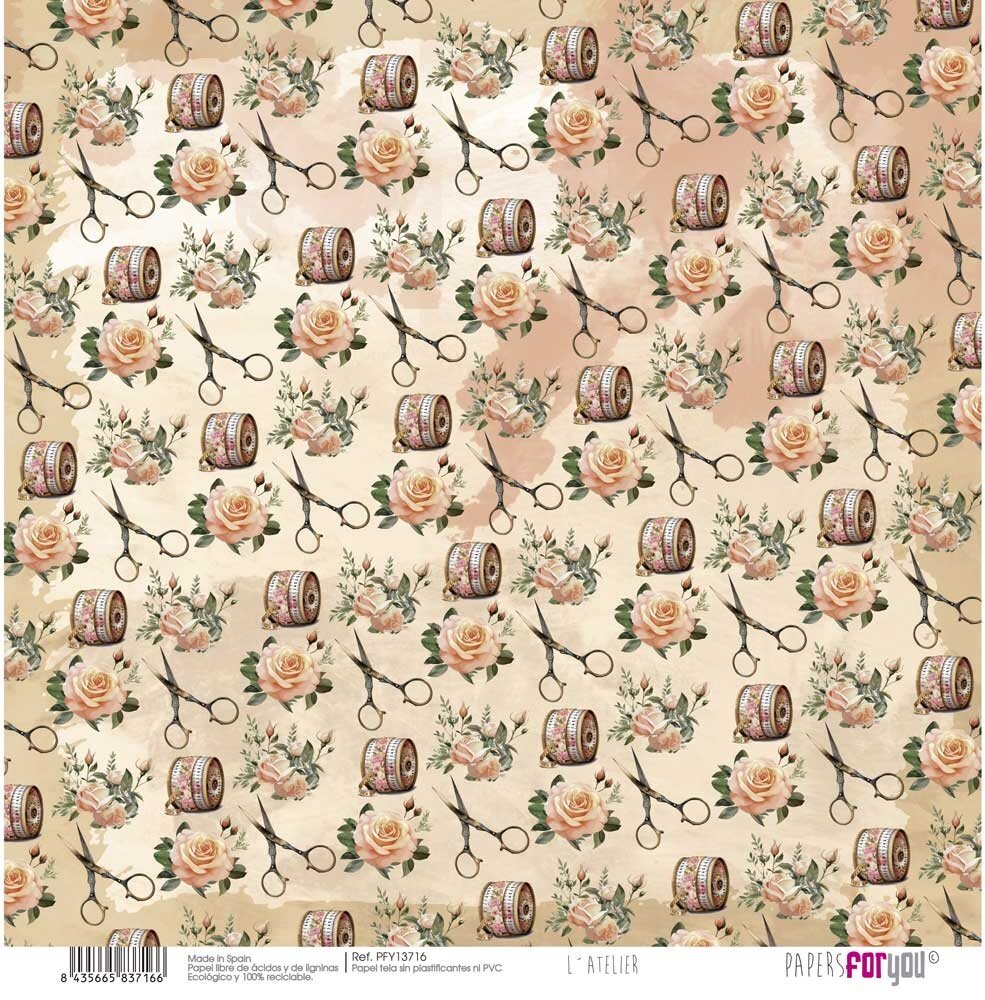 Papers For You L'Atelier Canvas Scrap Pack (8pcs) (PFY-13711) (DISCONTINUED)