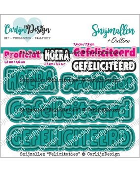 CarlijnDesign Snijmallen Felicitaties (CDSN-0263)