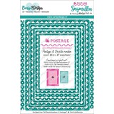 CarlijnDesign Dies A6 Rectangles 3 Postage (CDSN-0256)