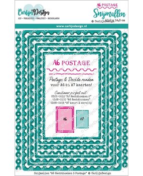 CarlijnDesign Dies A6 Rectangles 3 Postage (CDSN-0256) CarlijnDesign Dies A6 Rectangles 3 Postage (CDSN-0256)