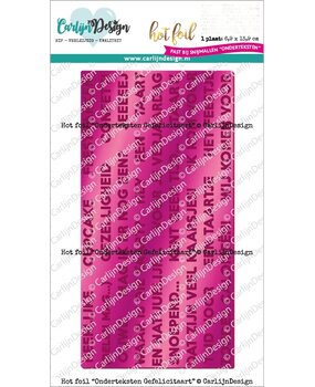 CarlijnDesign Hot Foil Onderteksten Gefelicitaart (CDHF-0050)