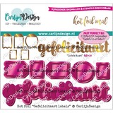 CarlijnDesign Hot Foil Gefelicitaart Labels (CDHF-0051) (DISCONTINUED)