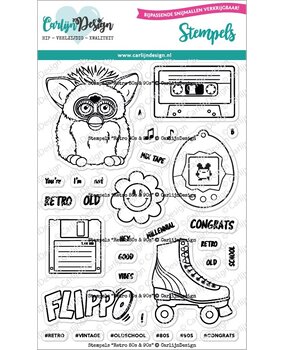 CarlijnDesign Clear Stamps 80s & 90s (CDST-0117)