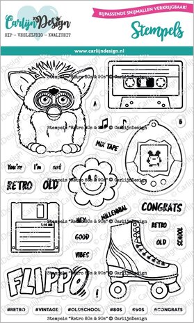 CarlijnDesign Clear Stamps 80s & 90s (CDST-0117)