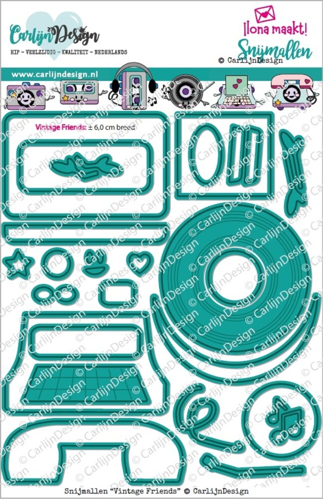 CarlijnDesign Dies Vintage Friends (CDSN-0257)