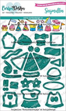 CarlijnDesign Snijmallen Verkleedpartijtje (CDSN-0260) CarlijnDesign Snijmallen Verkleedpartijtje (CDSN-0260)