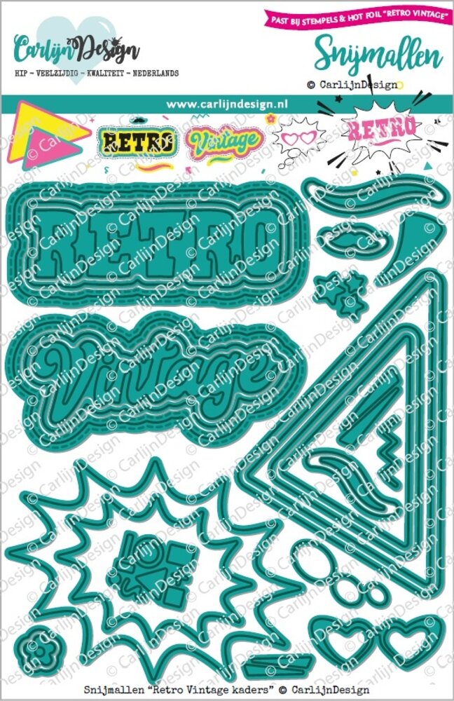 CarlijnDesign Snijmallen Retro Vintage Kaders (CDSN-0259) CarlijnDesign Snijmallen Retro Vintage Kaders (CDSN-0259)