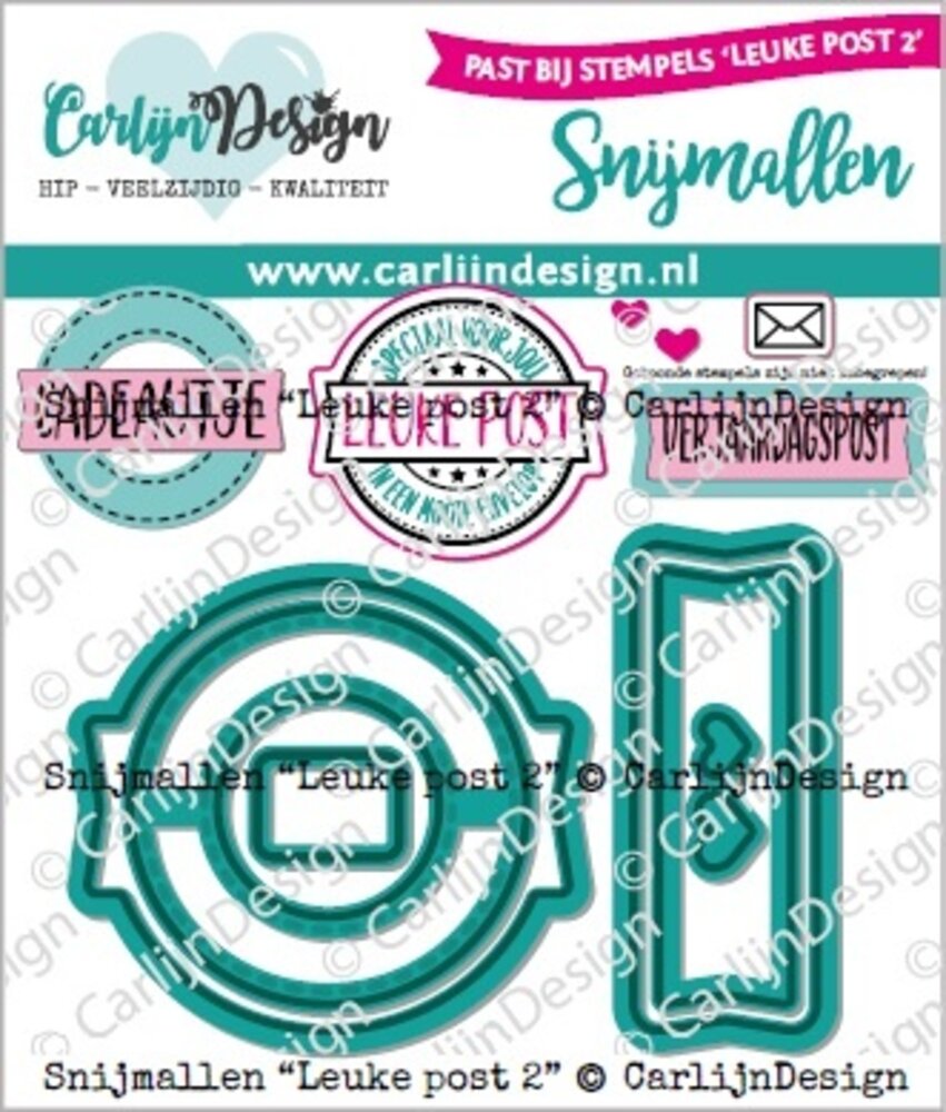 CarlijnDesign Snijmallen Leuke Post 2 (CDSN-0262) CarlijnDesign Snijmallen Leuke Post 2 (CDSN-0262)