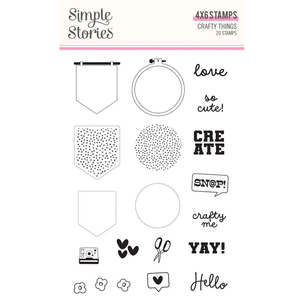 Simple Stories Crafty Things Stamps (22532) (DISCONTINUED)