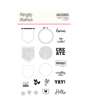 Simple Stories Crafty Things Stamps (22532) (OUTLET)