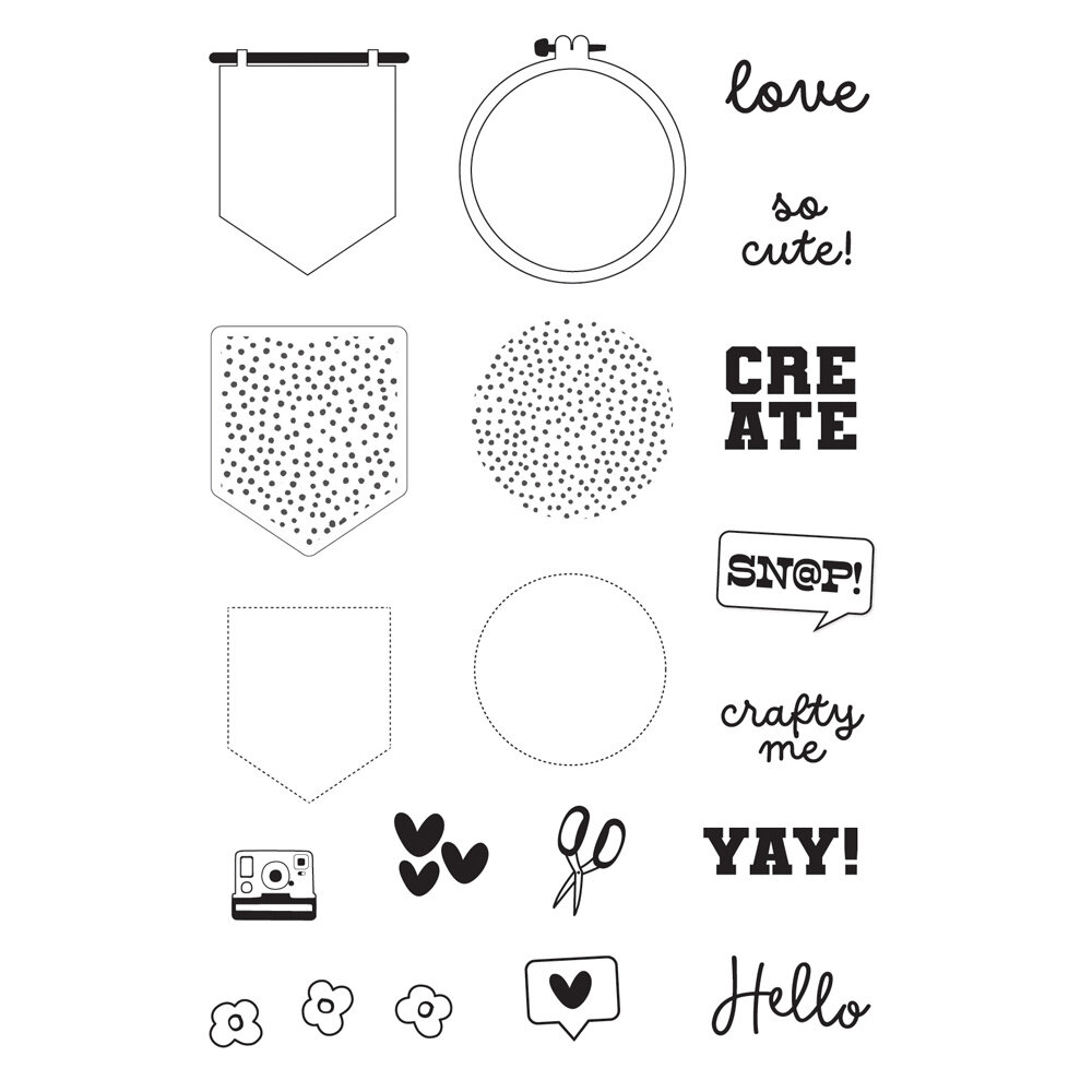 Simple Stories Crafty Things Stamps (22532) (DISCONTINUED)