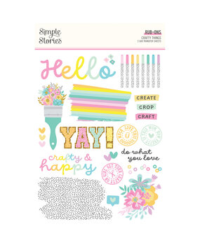 Simple Stories Crafty Things Rub Ons (22524) (DISCONTINUED)