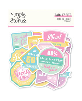 Simple Stories Crafty Things Patches Bits & Pieces (22520) (DISCONTINUED)