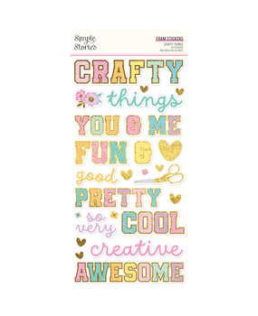 Simple Stories Crafty Things Foam Stickers (22527) (OUTLET)