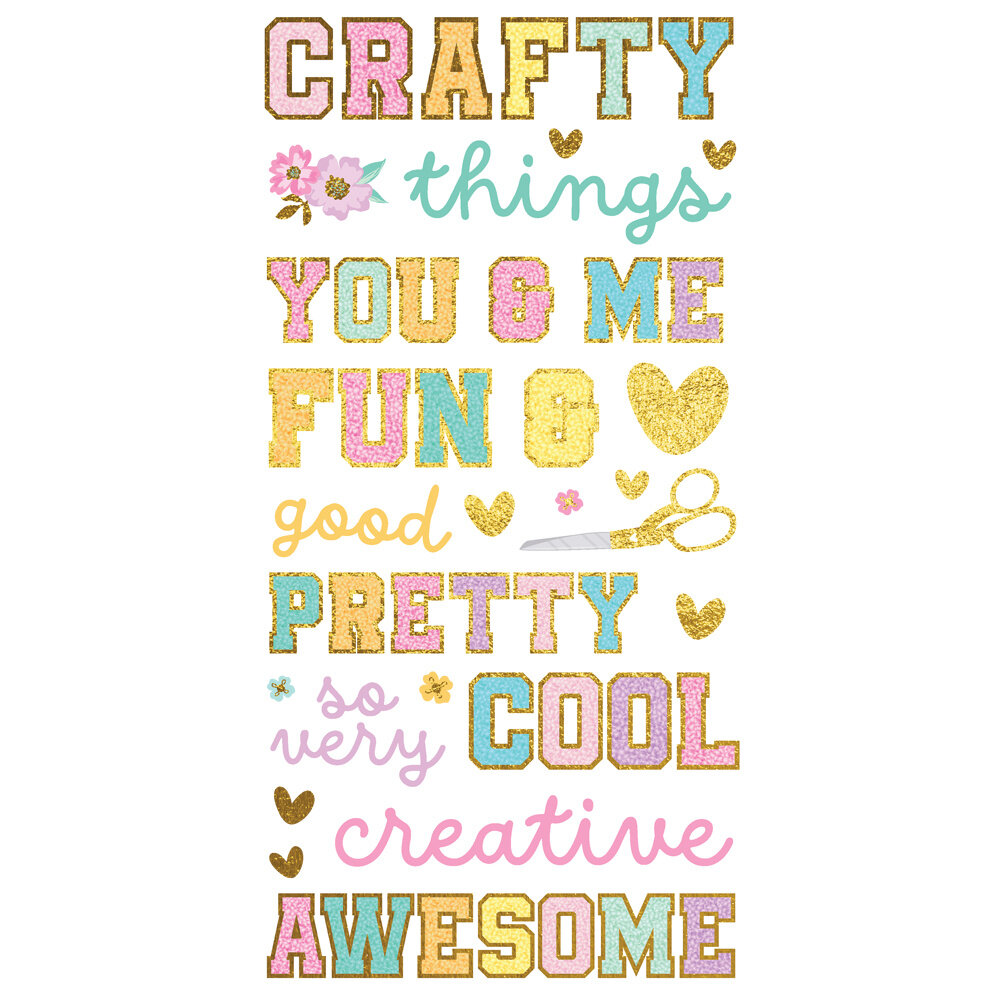 Simple Stories Crafty Things Foam Stickers (22527) (DISCONTINUED)