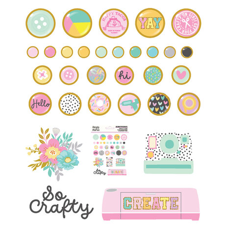 Simple Stories Crafty Things Decorative Brads (22528) (DISCONTINUED)