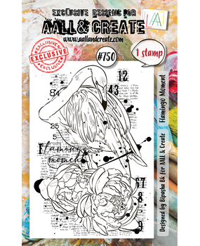 Aall and Create Stamp Set A7 Flamingo Moment (AALL-TP-750) (DISCONTINUED)