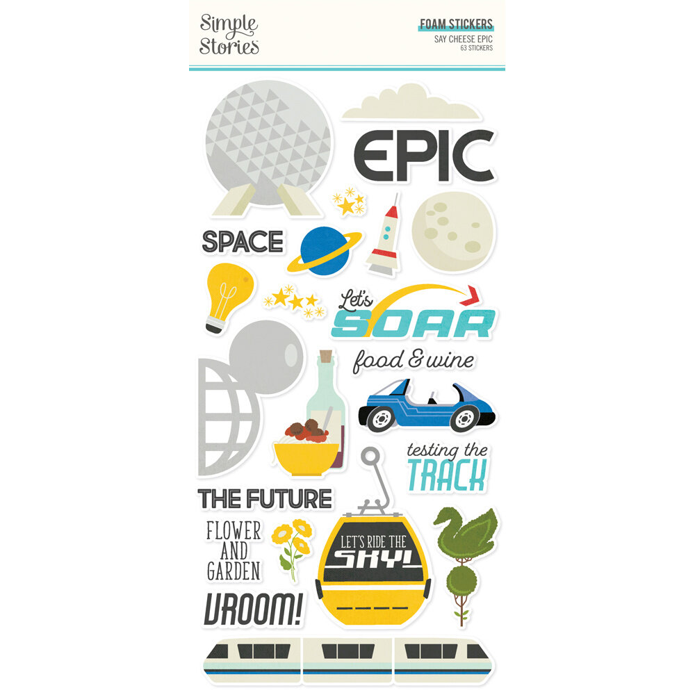 Simple Stories Say Cheese Epic Foam Stickers (22487)