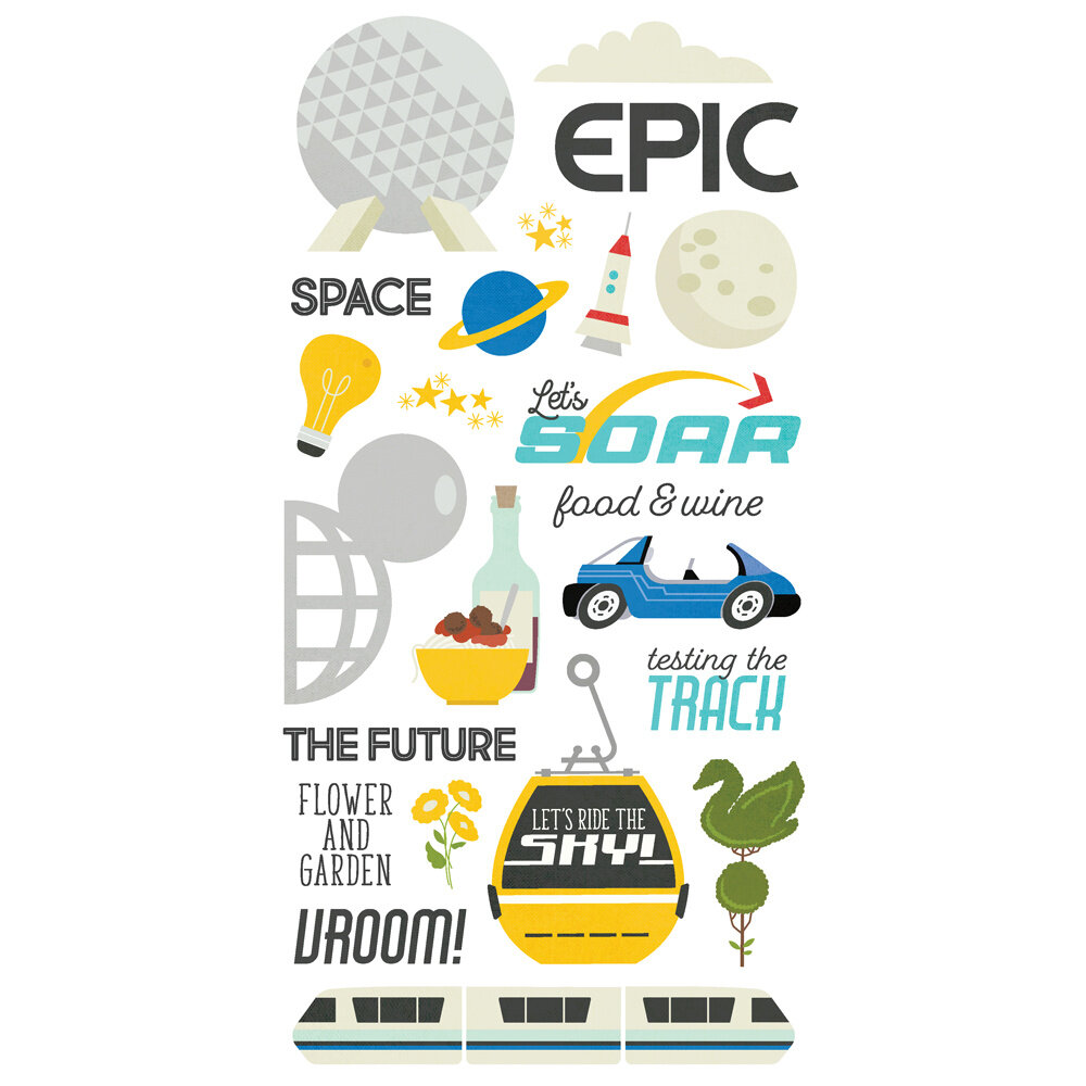 Simple Stories Say Cheese Epic Foam Stickers (22487) (DISCONTINUED)