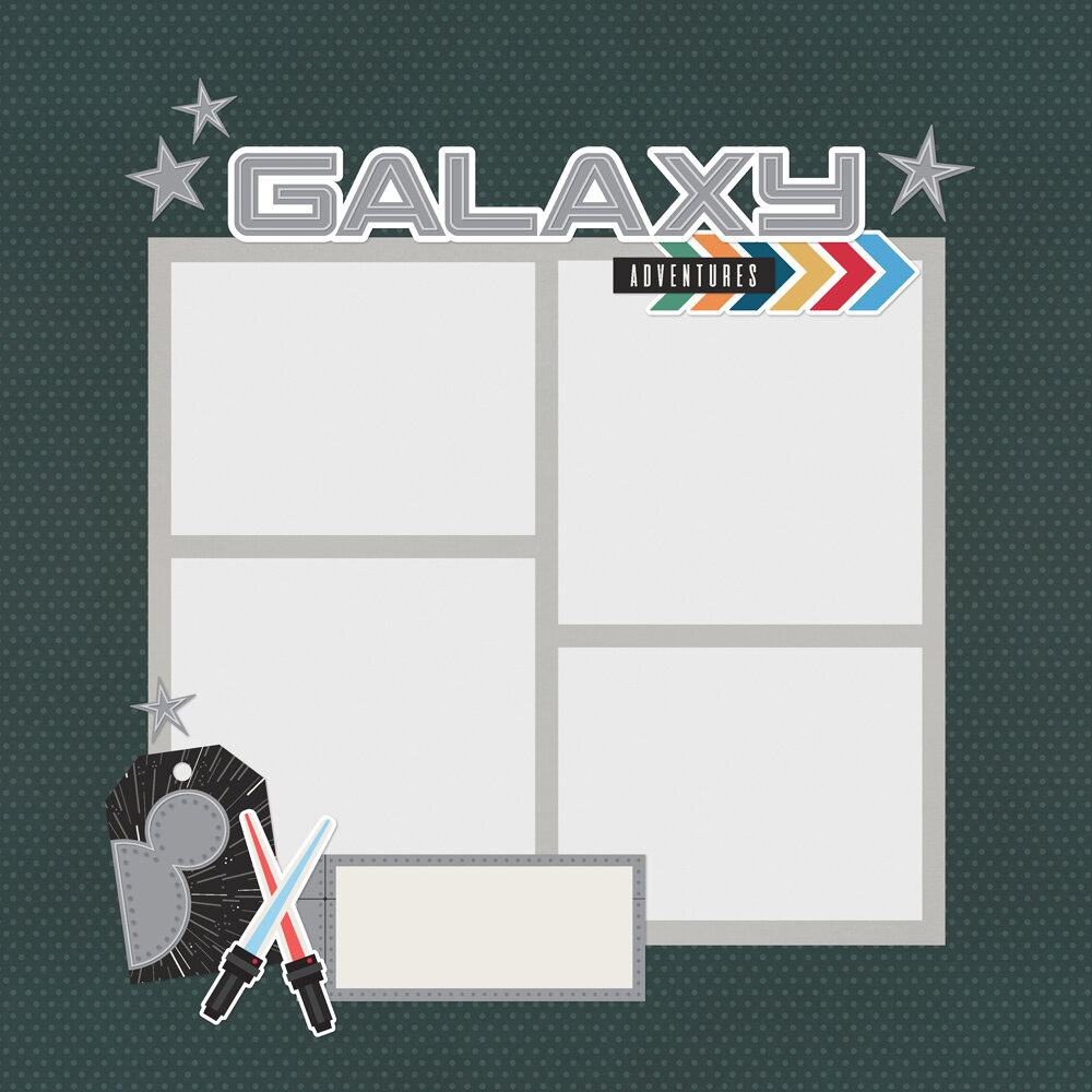 Simple Stories Say Cheese Galaxy Simple Pages Pieces (22457) (DISCONTINUED)