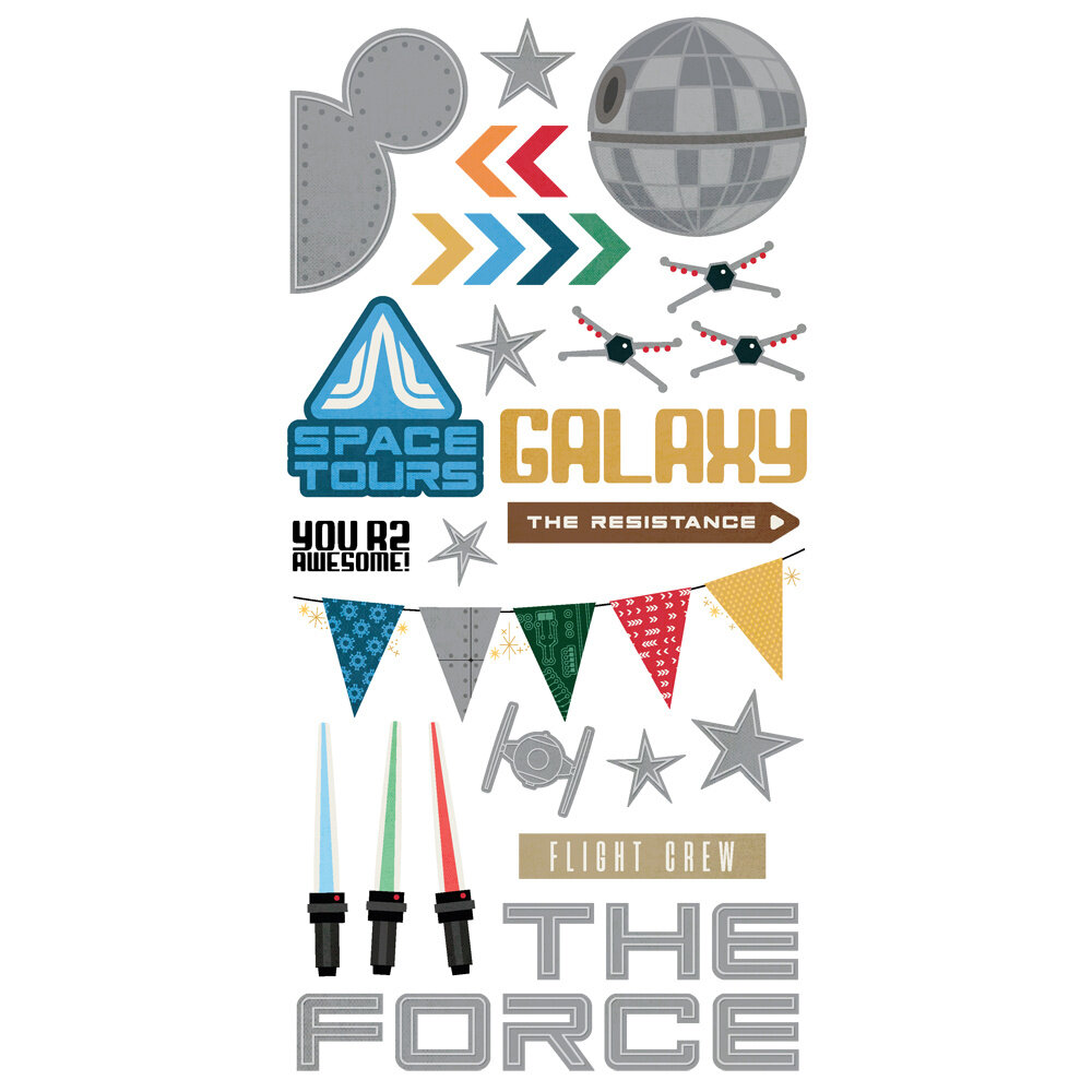 Simple Stories Say Cheese Galaxy Foam Stickers (22453) (OUTLET)