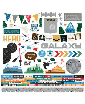 Simple Stories Say Cheese Galaxy Cardstock Stickers (22445) (DISCONTINUED)