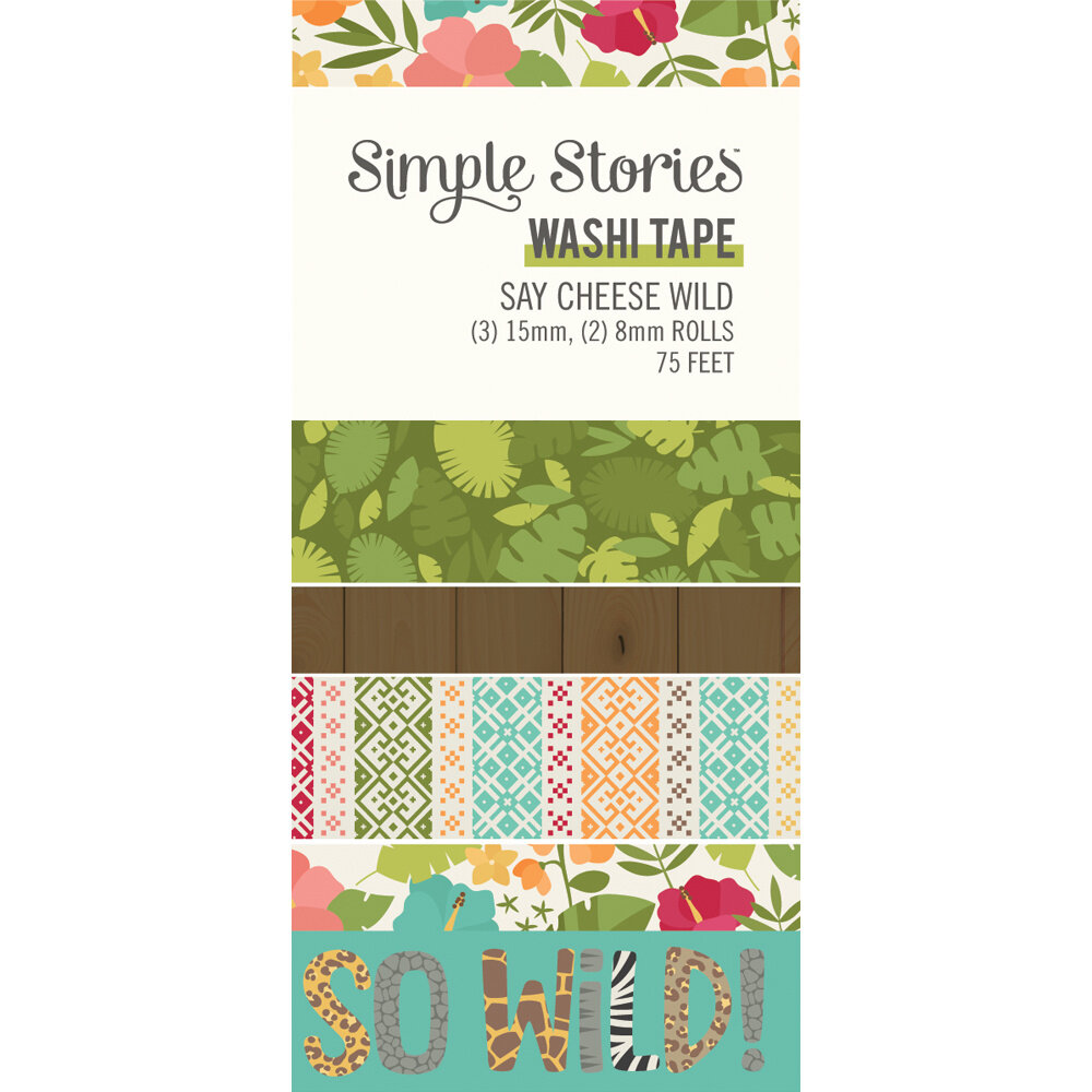 Simple Stories Say Cheese Wild Washi Tape (22442) (DISCONTINUED)