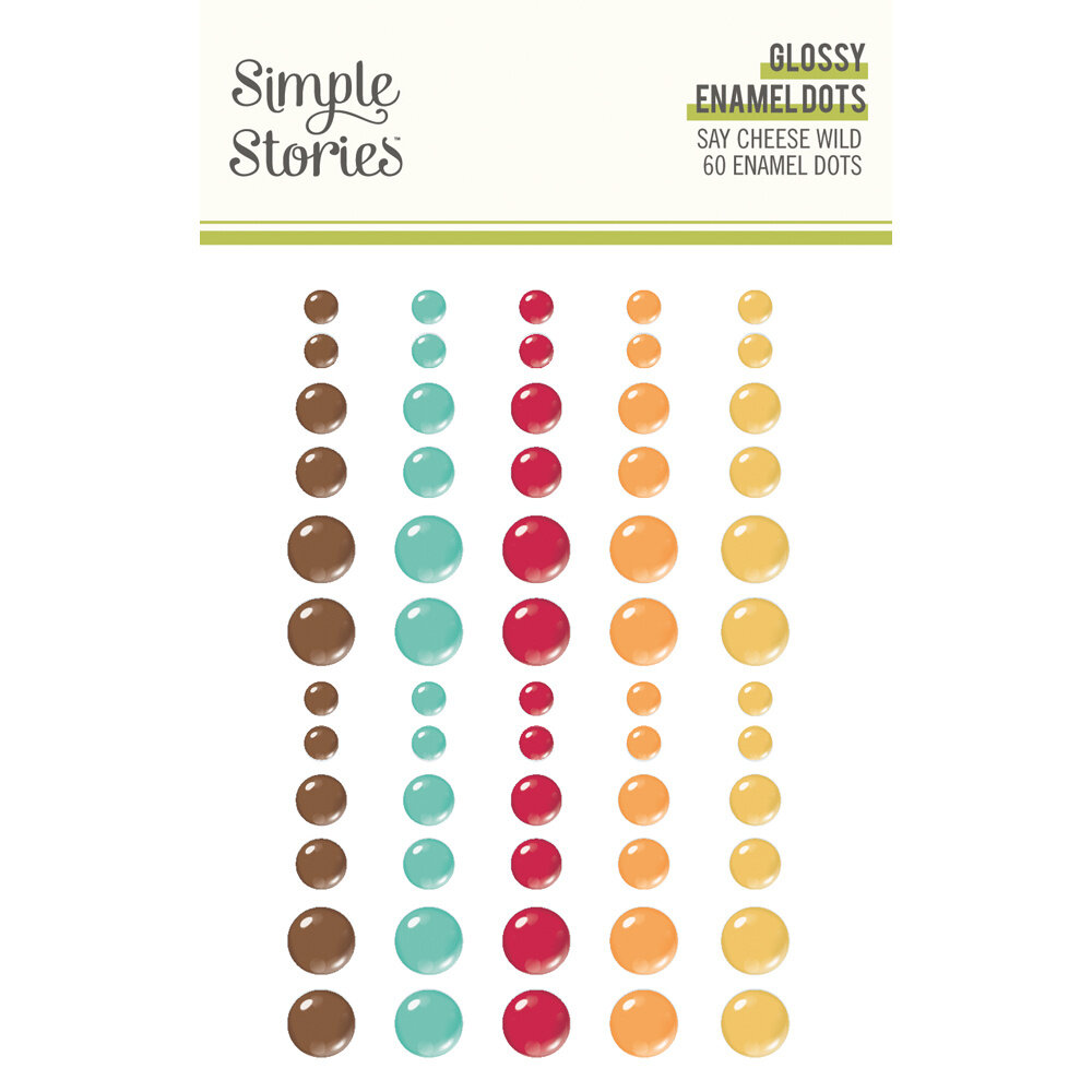 Simple Stories Say Cheese Wild Glossy Enamel Dots (22441) (DISCONTINUED)