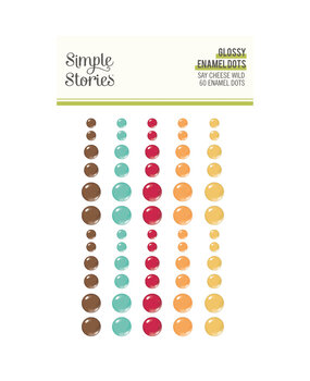 Simple Stories Say Cheese Wild Glossy Enamel Dots (22441) (DISCONTINUED) Simple Stories Say Cheese Wild Glossy Enamel Dots (22441) (DISCONTINUED)