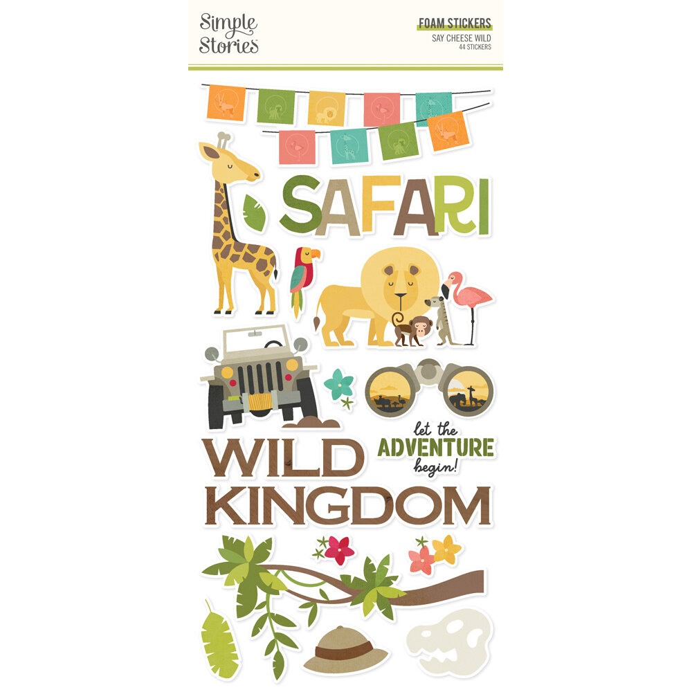 Simple Stories Say Cheese Wild Foam Stickers (22439) (DISCONTINUED)