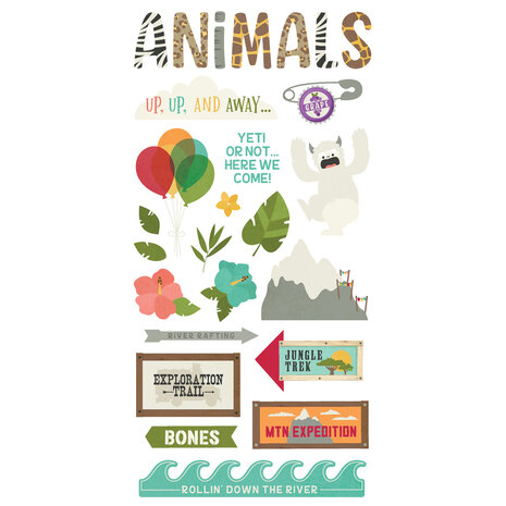 Simple Stories Say Cheese Wild Foam Stickers (22439) (DISCONTINUED)