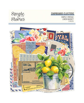 Simple Stories Simple Vintage Linen Market Chipboard Clusters (22728)