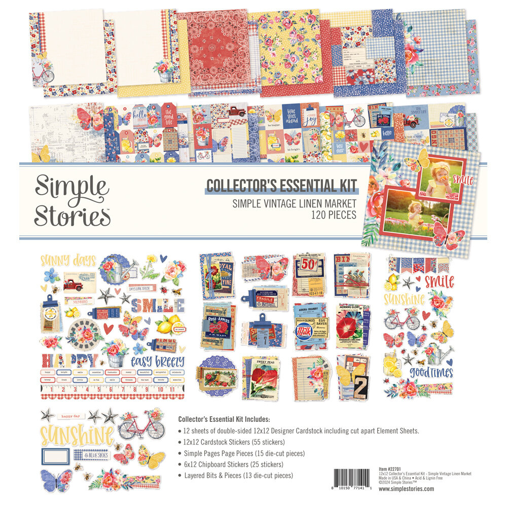 Simple Stories Simple Vintage Linen Market Collectors Essentials Kit (22701)