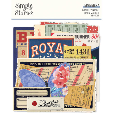 Simple Stories Simple Vintage Linen Market Ephemera (22725)