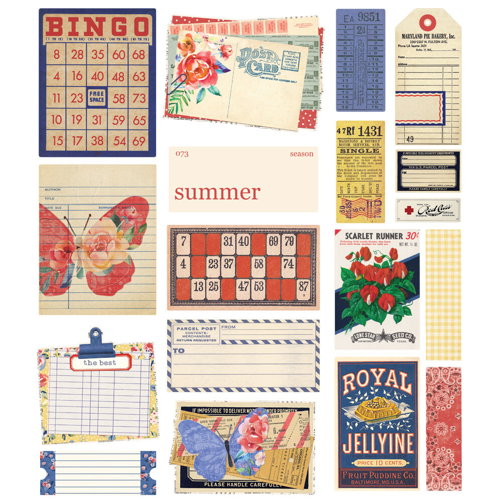 Simple Stories Simple Vintage Linen Market Ephemera (22725)