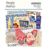 Simple Stories Simple Vintage Linen Market Layered Bits & Pieces (22722) (DISCONTINUED)