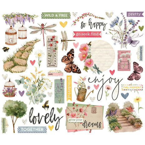 Simple Stories Simple Vintage Meadow Flowers Bits & Pieces (22622)
