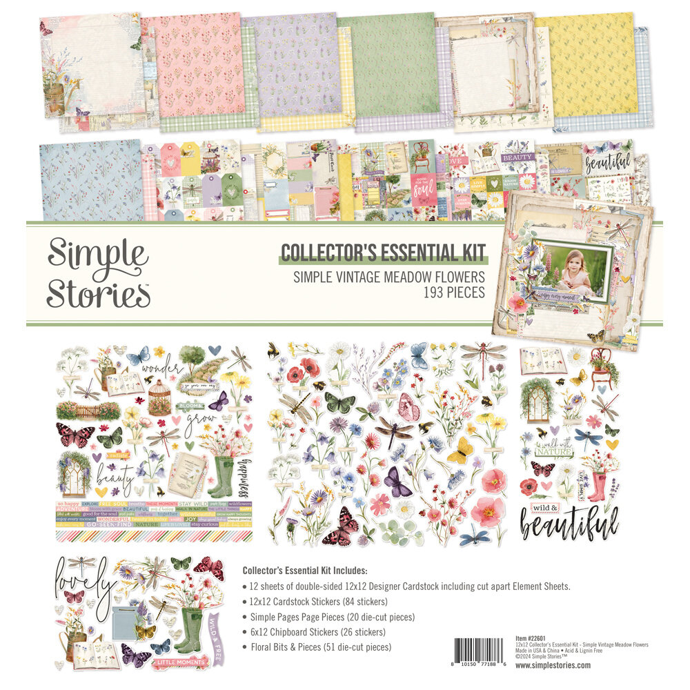 Simple Stories Simple Vintage Meadow Flowers Collectors Essentials Kit (22601)