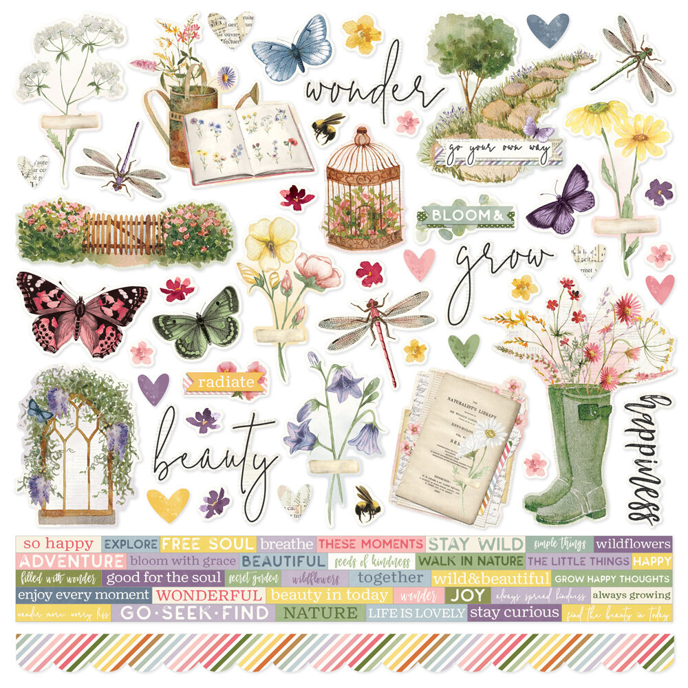 Simple Stories Simple Vintage Meadow Flowers Collectors Essentials Kit (22601)