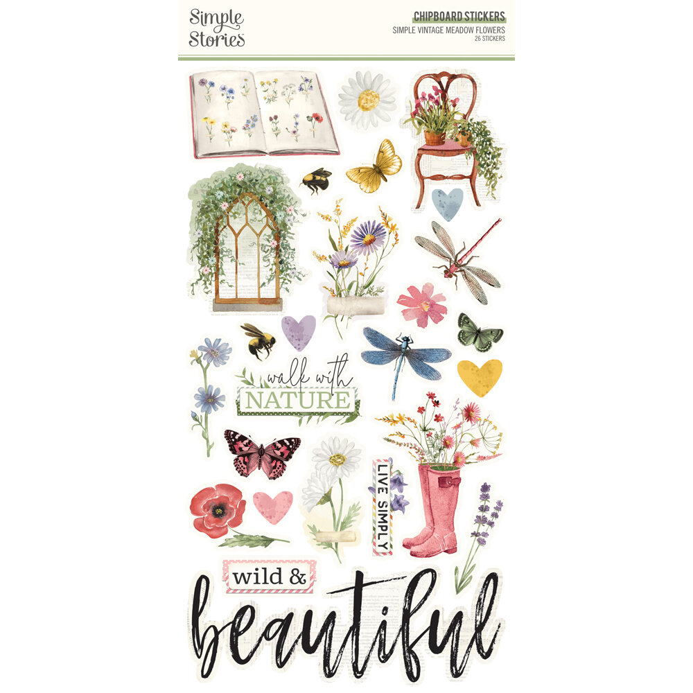 Simple Stories Simple Vintage Meadow Flowers Collectors Essentials Kit (22601)