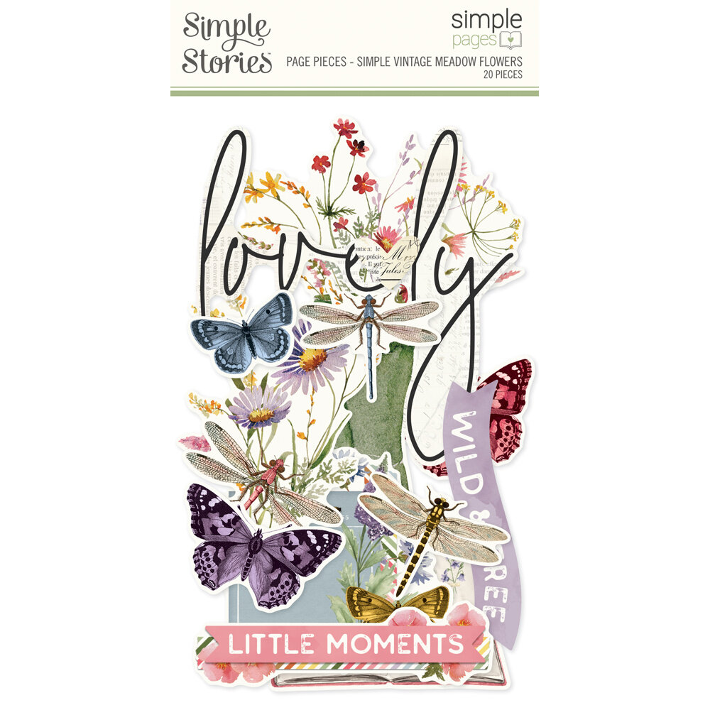 Simple Stories Simple Vintage Meadow Flowers Collectors Essentials Kit (22601)