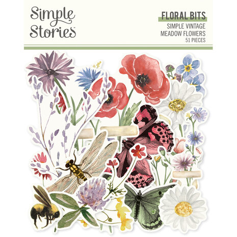 Simple Stories Simple Vintage Meadow Flowers Collectors Essentials Kit (22601)