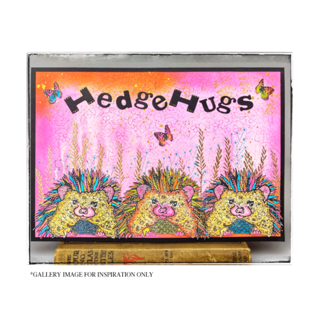 Crafty Individuals Happy Hedgehog Unmounted Rubber Stamps (CI-645) (OUTLET)
