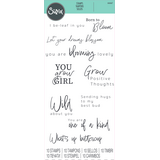Sizzix Clear Stamps Born to Bloom (10pcs) (666667) (OUTLET)