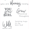 Sizzix Clear Stamps Born to Bloom (10pcs) (666667) (OUTLET)